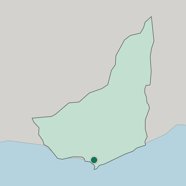 Map showing Maldonado — In Departamento de Maldonado