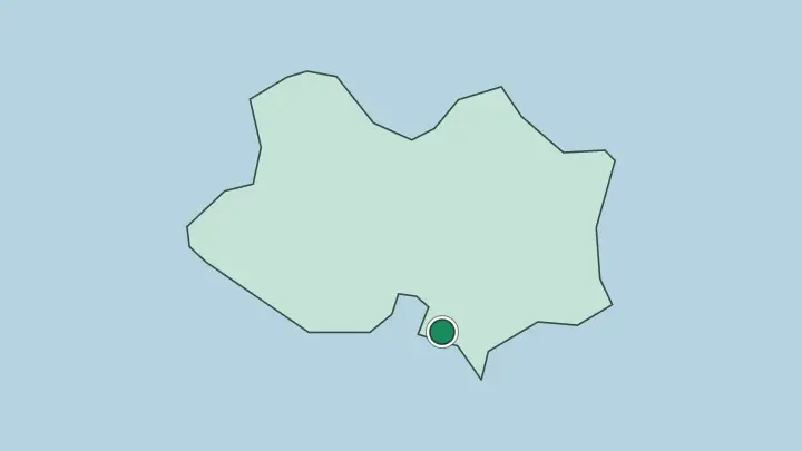Map of Montevideo in Uruguay