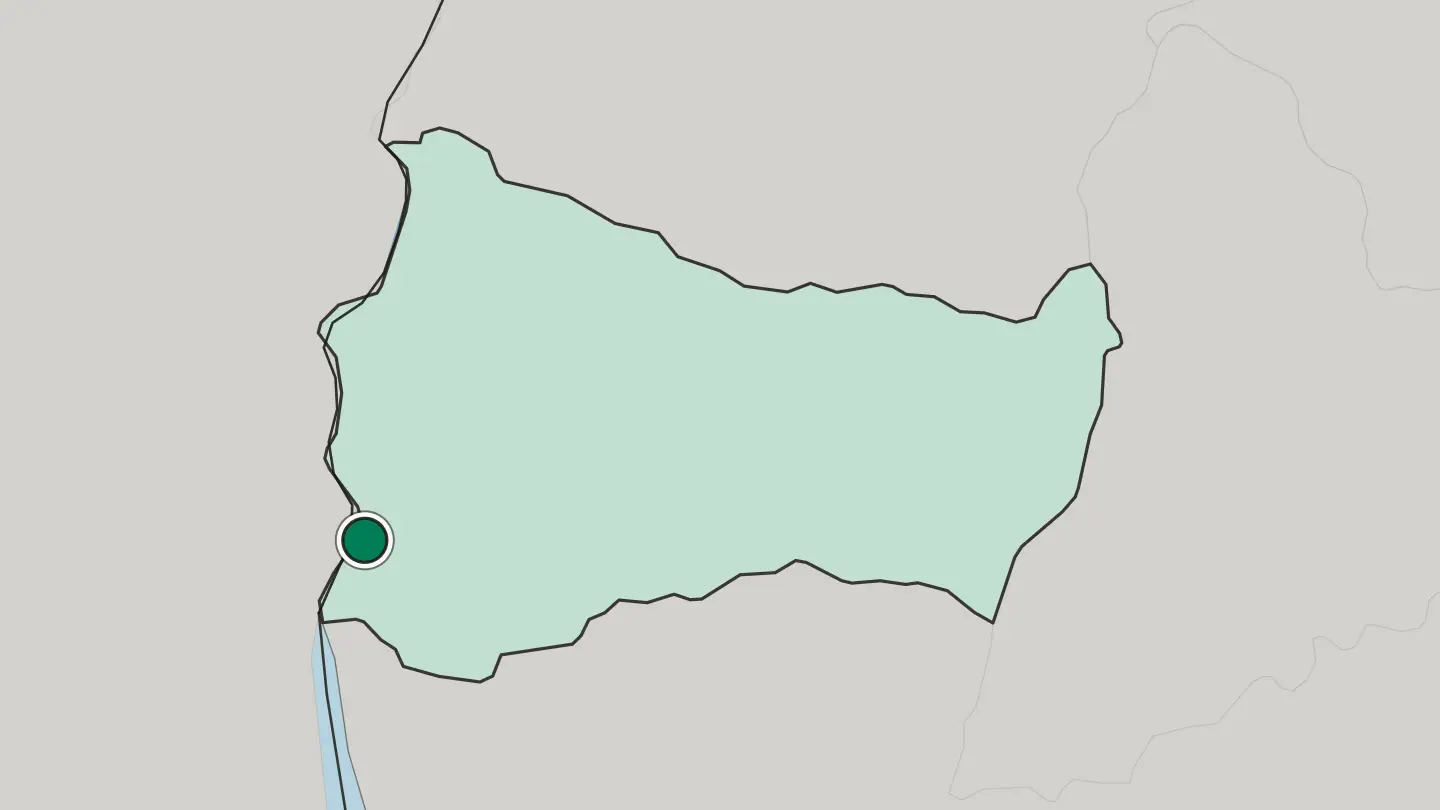 Map of Paysandú in Uruguay