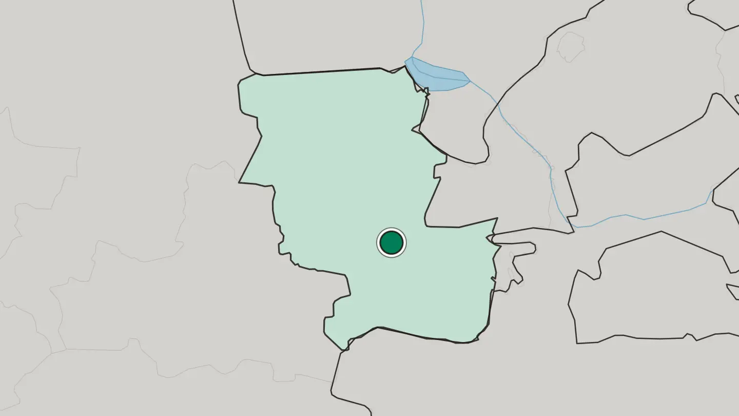 Map of Jizzax in Uzbekistan
