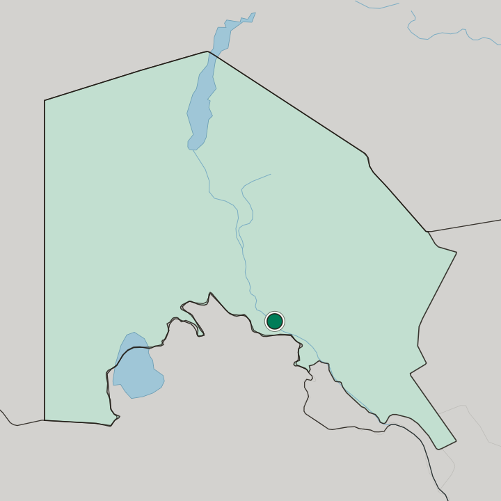 Map showing Nukus — In Karakalpakstan