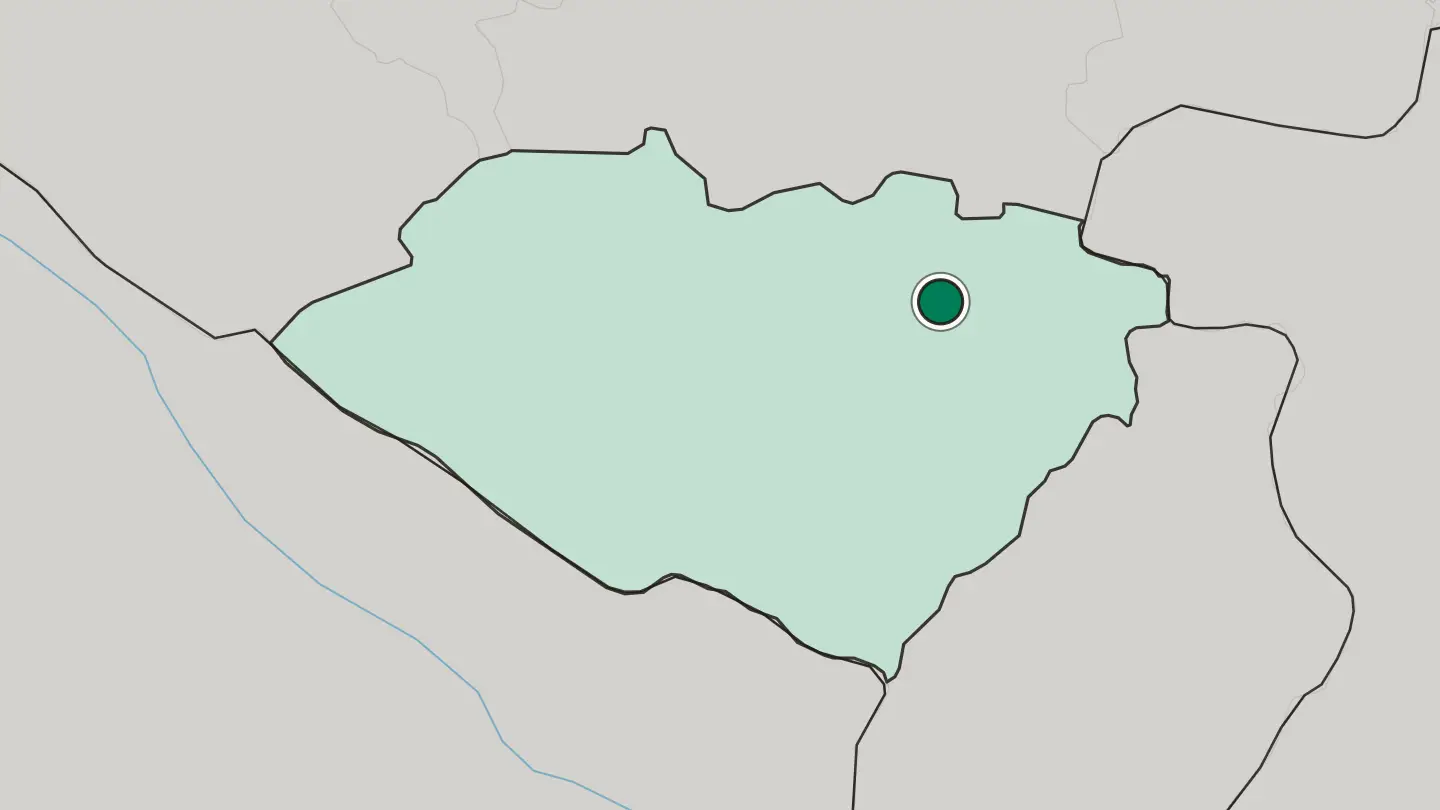 Map of Shahrisabz in Uzbekistan