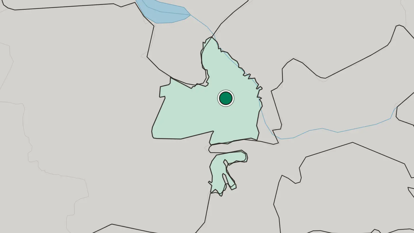 Map of Guliston in Uzbekistan