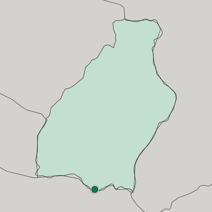 Map showing Tirmiz — In Surxondaryo Region