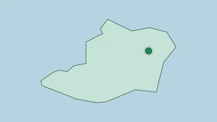Map of Caracas in Venezuela