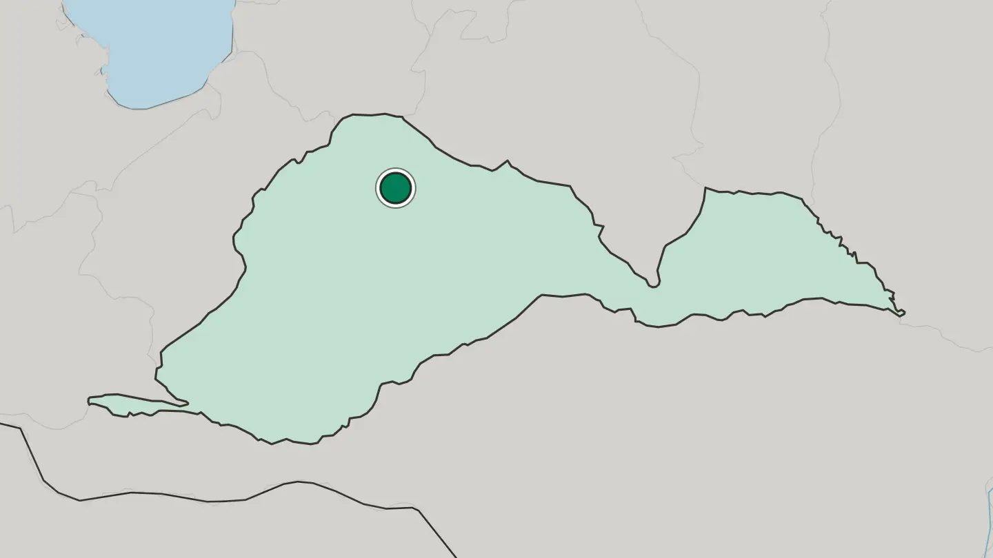 Map of Barinas in Venezuela