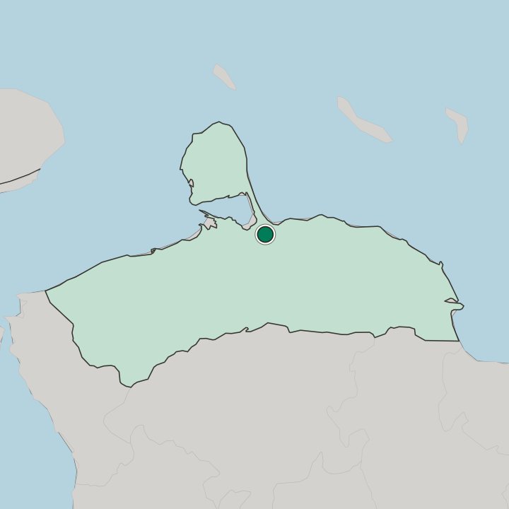 Map showing Coro — In Estado Falcón