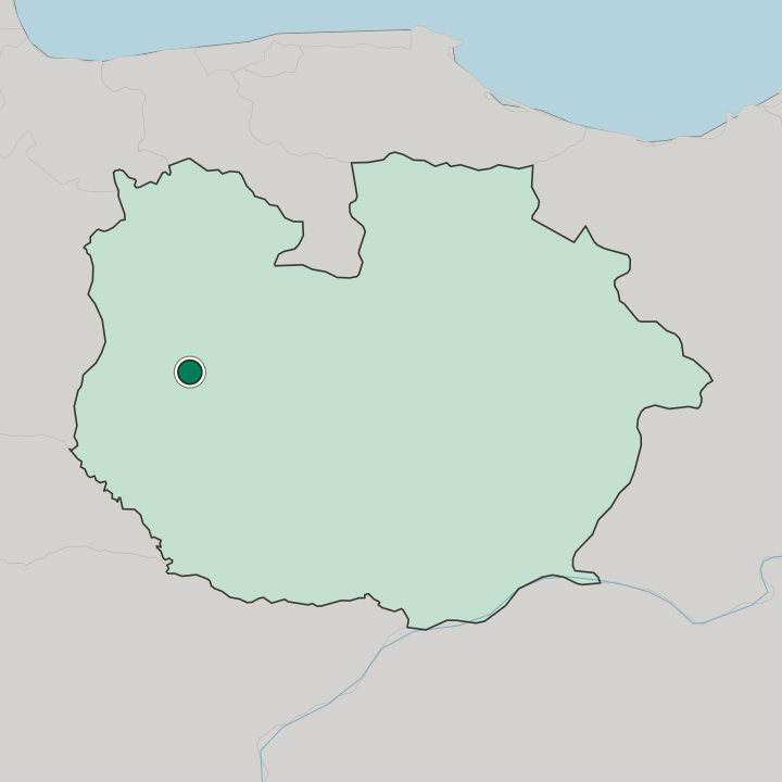 Map showing Calabozo — In Estado Guárico