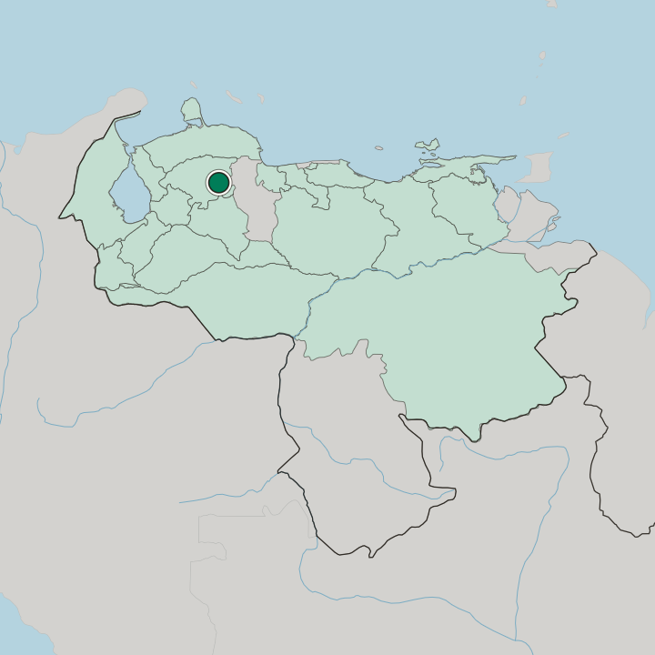 Map showing Barquisimeto — In Venezuela