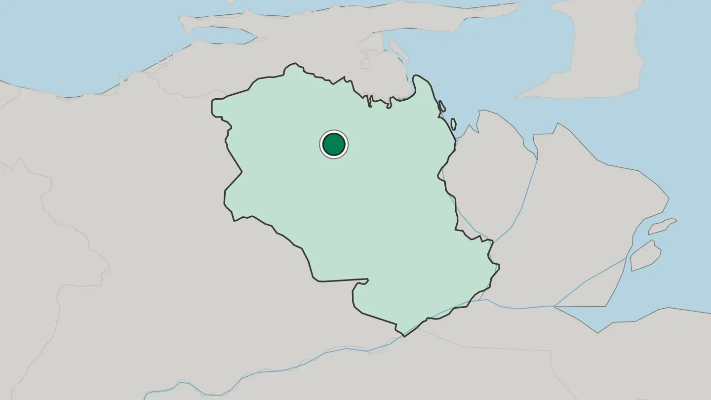Map of Maturín in Venezuela