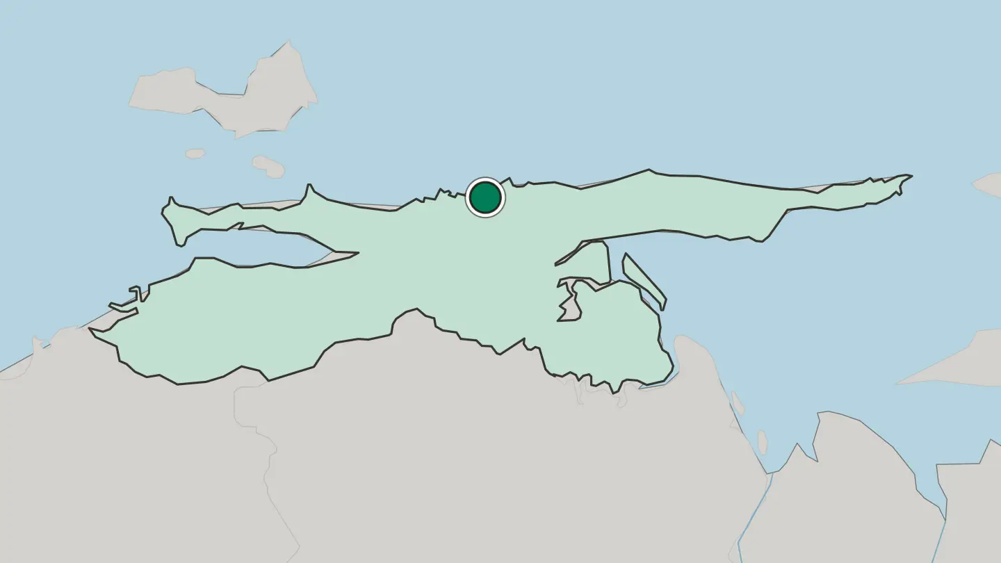 Map of Carúpano in Venezuela