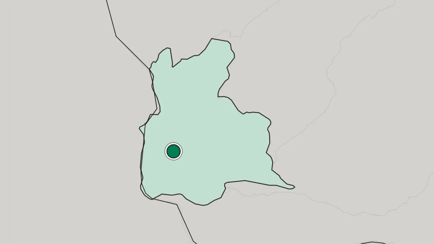 Map of San Cristóbal in Venezuela