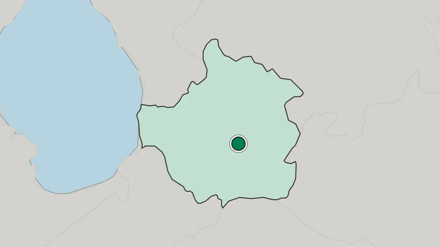 Map of Trujillo in Venezuela