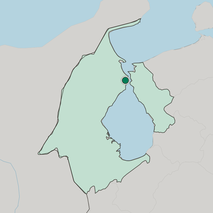 Map showing Maracaibo — In Estado Zulia