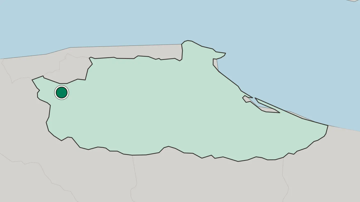 Map of Los Teques in Venezuela