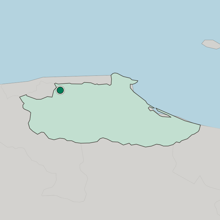 Map showing Petare — In Miranda
