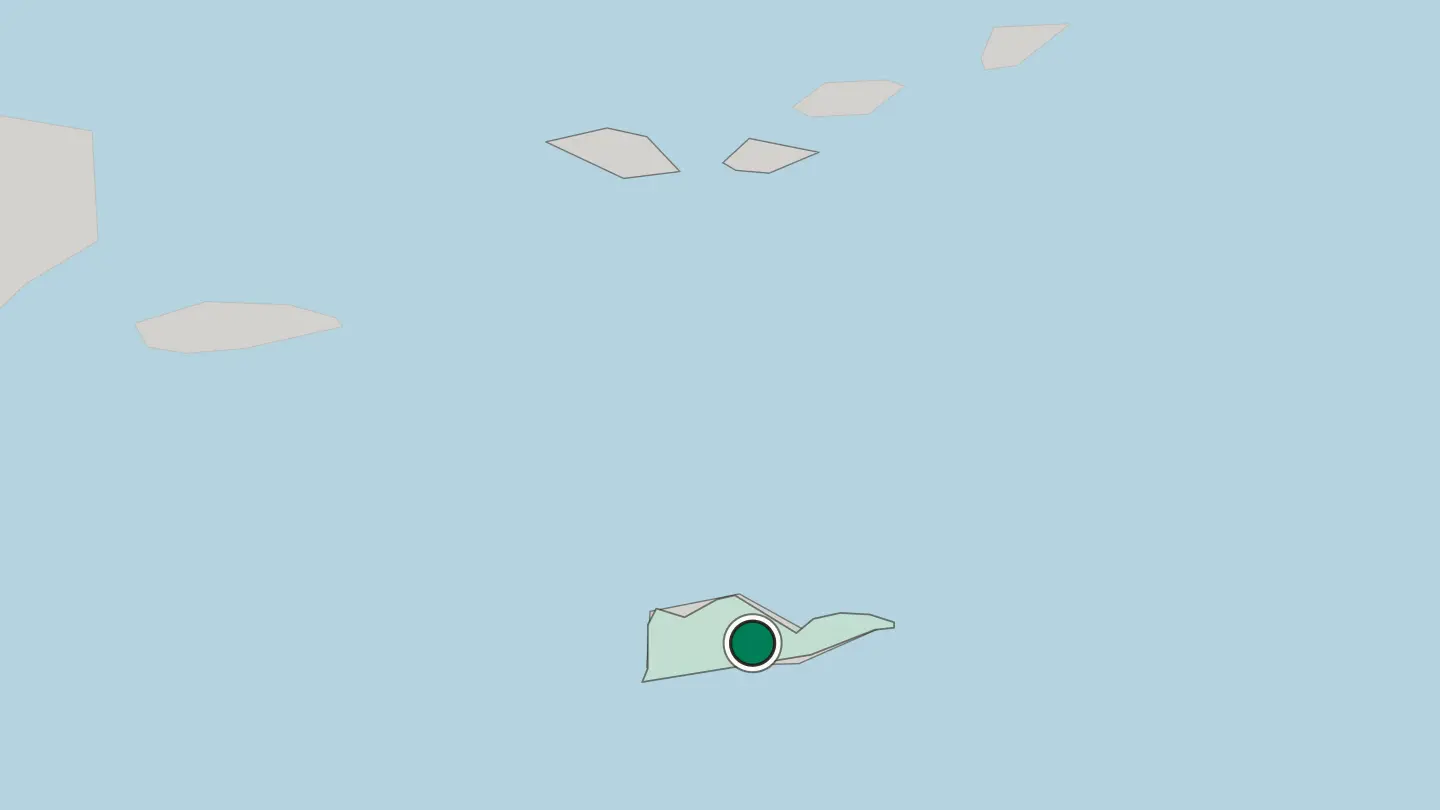 Map of Saint Croix in United States Virgin Islands
