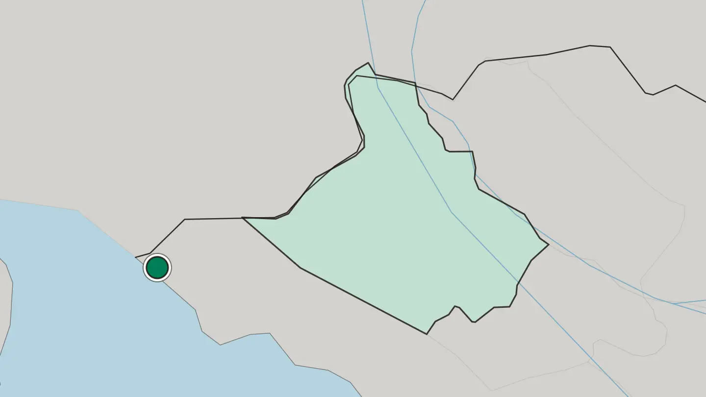 Map of Hà Tiên in Vietnam