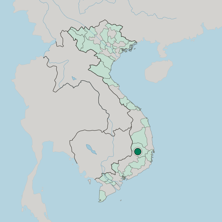 Map showing Buôn Ma Thuột — In Vietnam