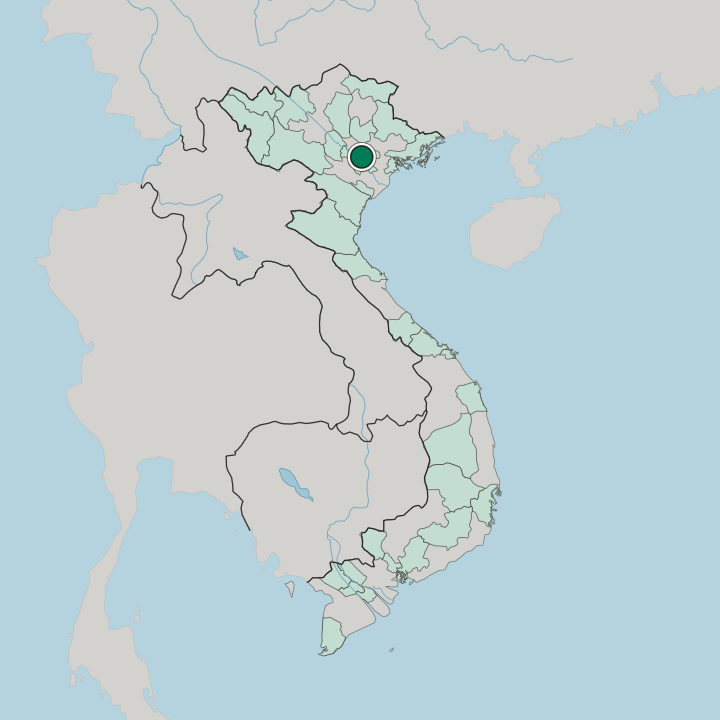 Map showing Đông Anh — In Vietnam