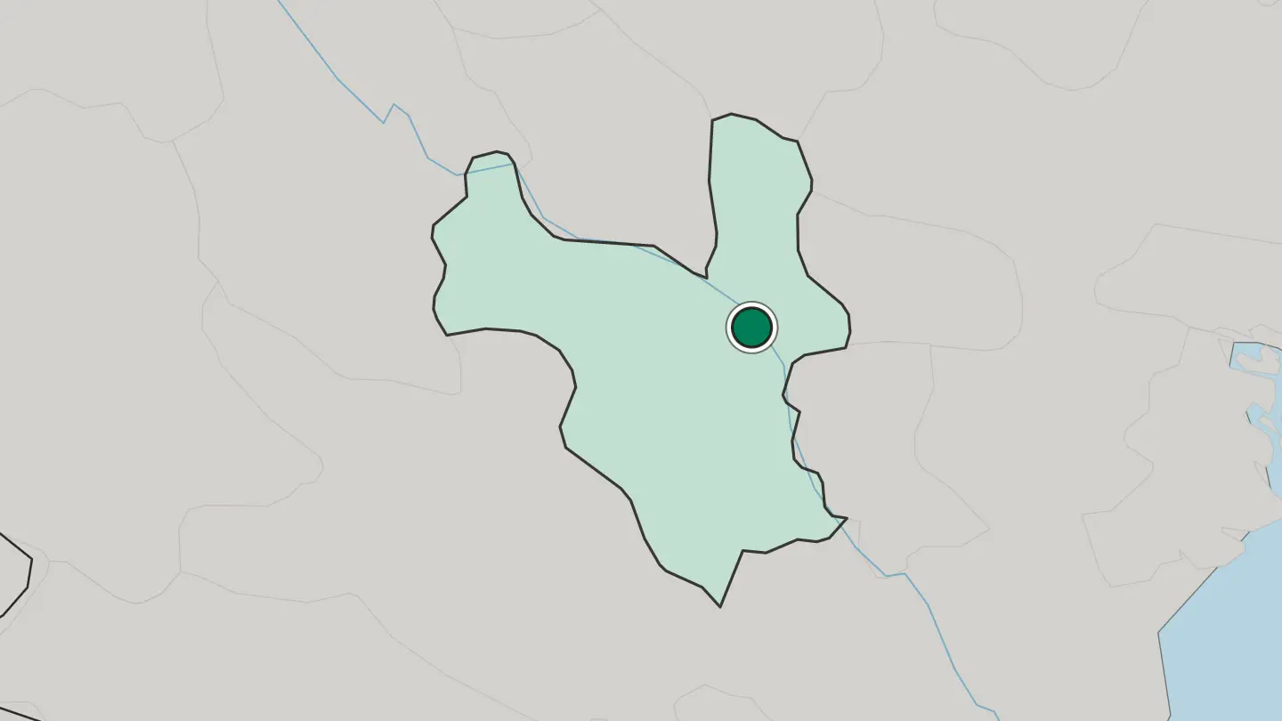 Map of Hanoi in Vietnam