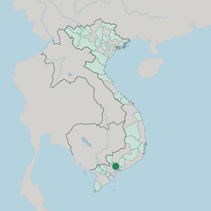 Map showing Gò Vấp — In Vietnam