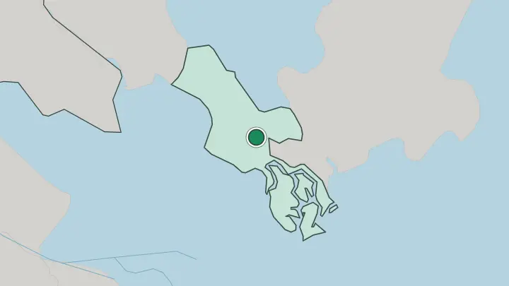 Map of Ho Chi Minh City in Vietnam