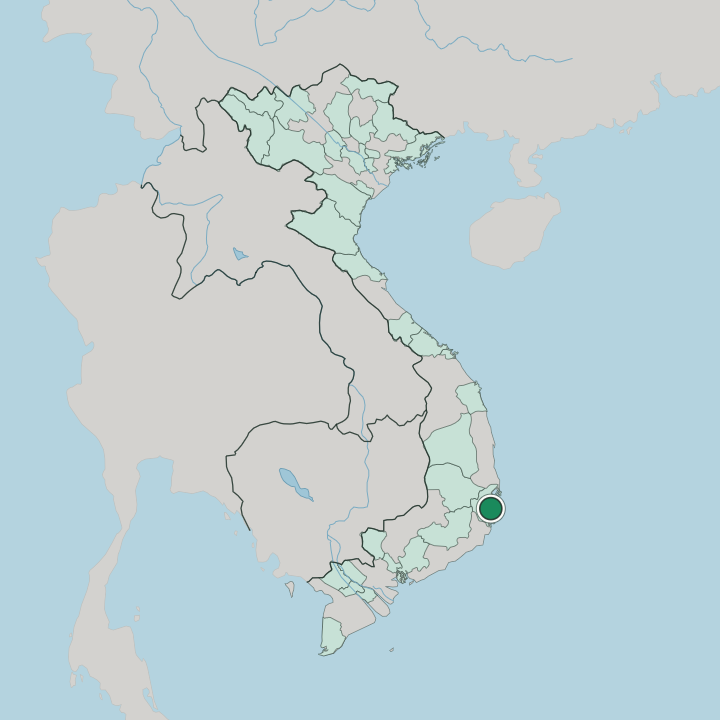 Map showing Nha Trang — In Vietnam