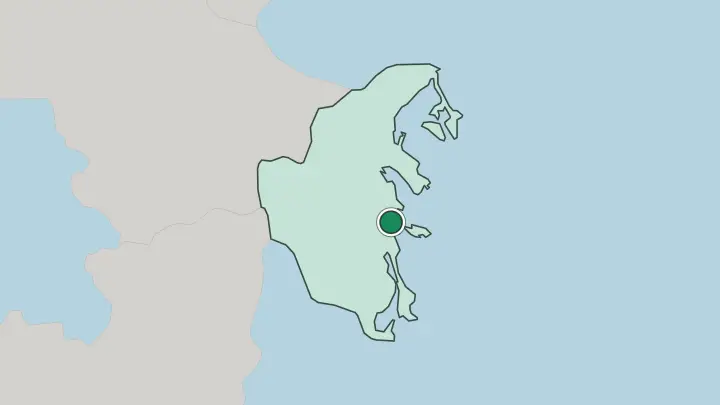 Map of Nha Trang in Vietnam