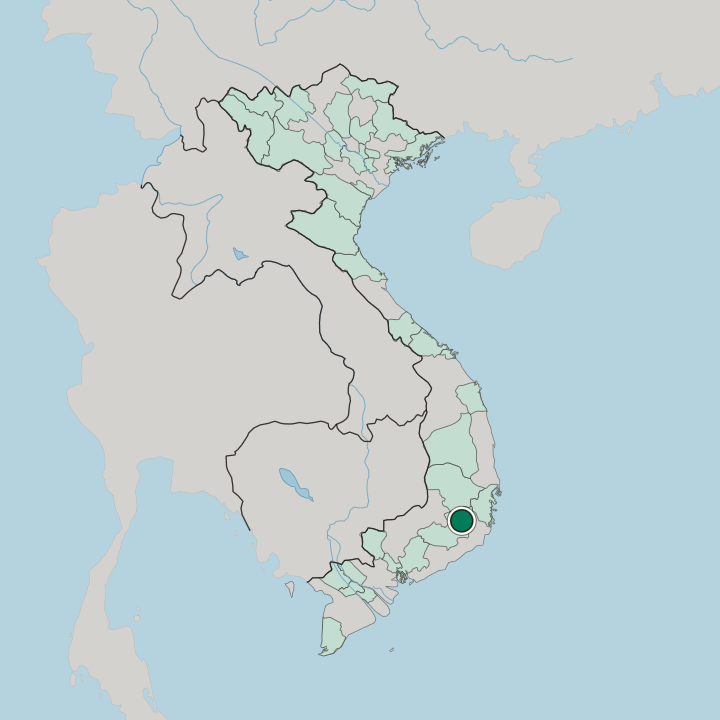 Map showing Đà Lạt — In Vietnam