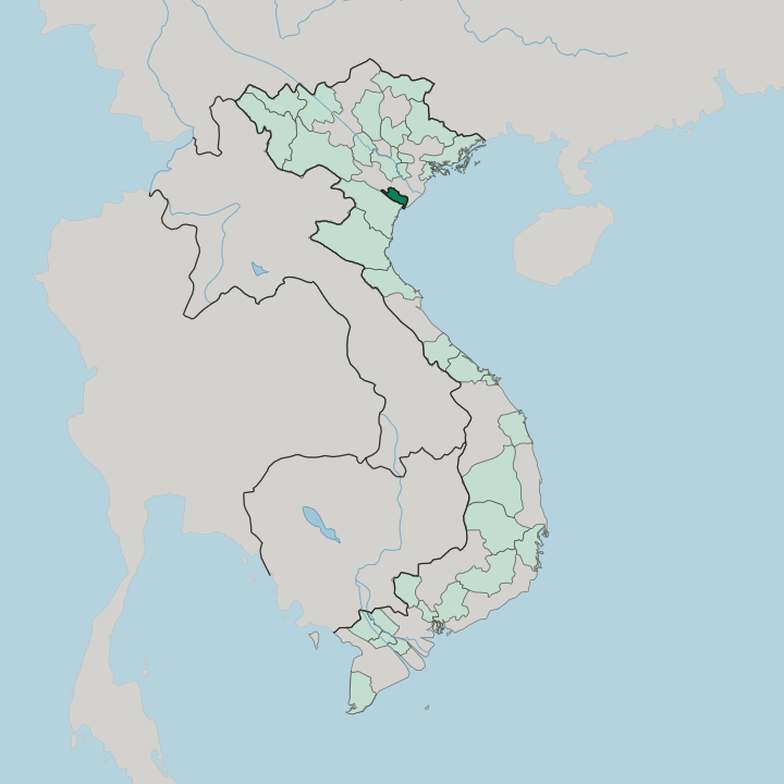 Map showing Ninh Binh — In Vietnam