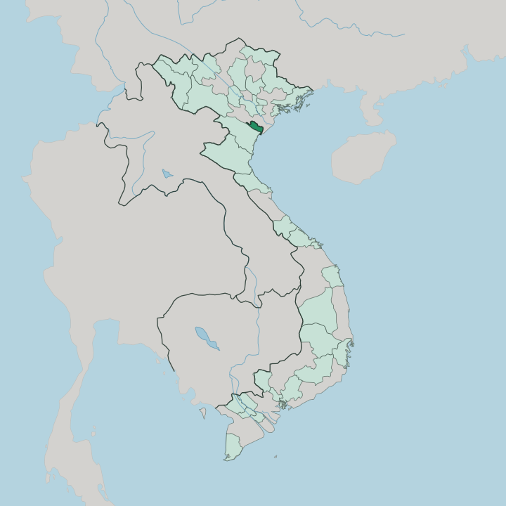 Map showing Ninh Binh — In Vietnam