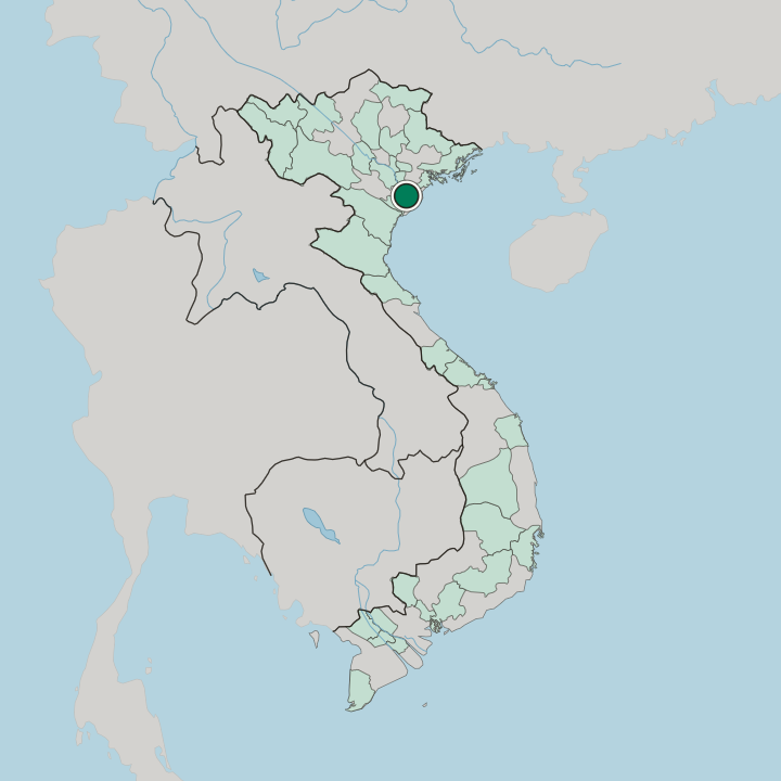 Map showing Nam Định — In Vietnam