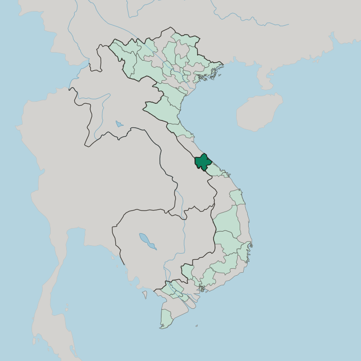 Map showing Quang Tri — In Vietnam