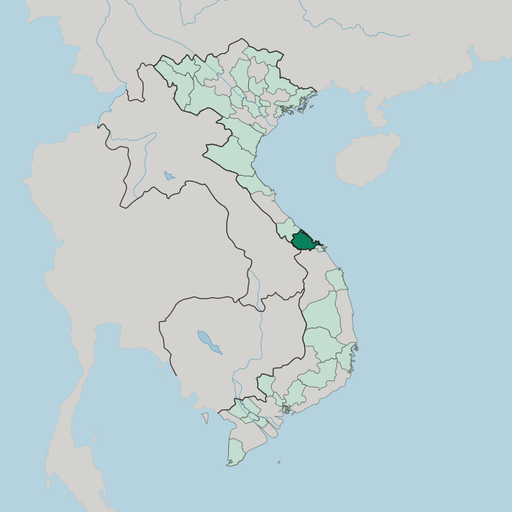 Map showing Thừa Thiên Huế — In Vietnam