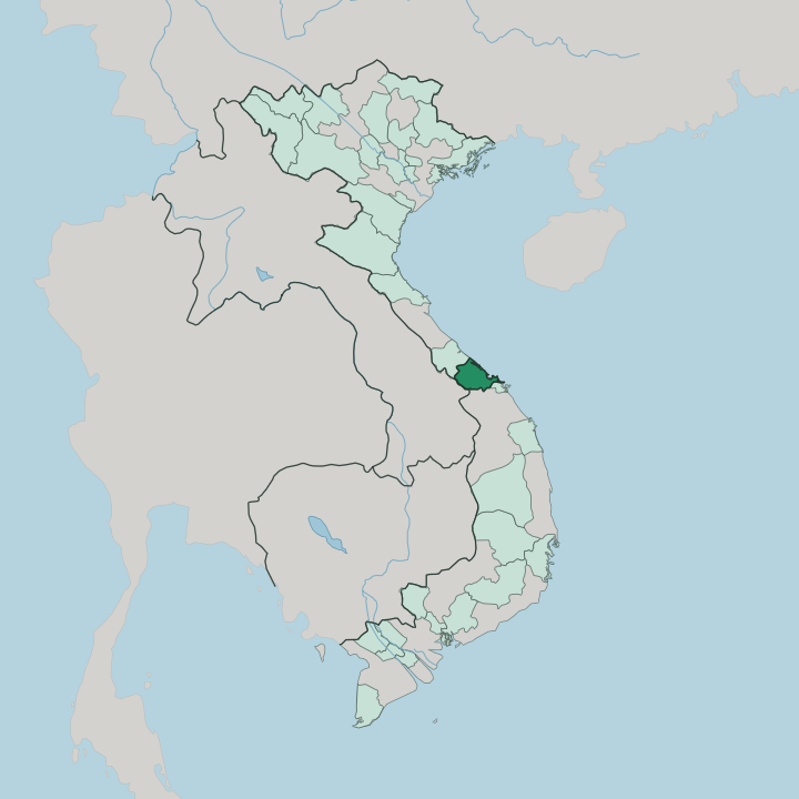 Map showing Thừa Thiên Huế — In Vietnam