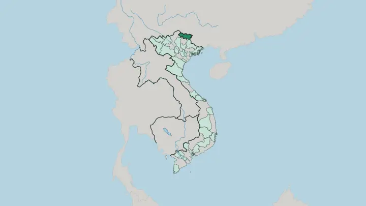 Map of Tỉnh Cao Bằng in Vietnam