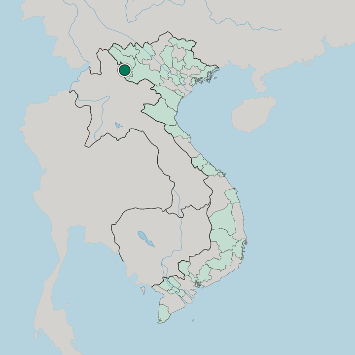 Map showing Dien Bien Phu — In Vietnam
