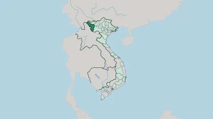 Map of Tỉnh Ðiện Biên in Vietnam