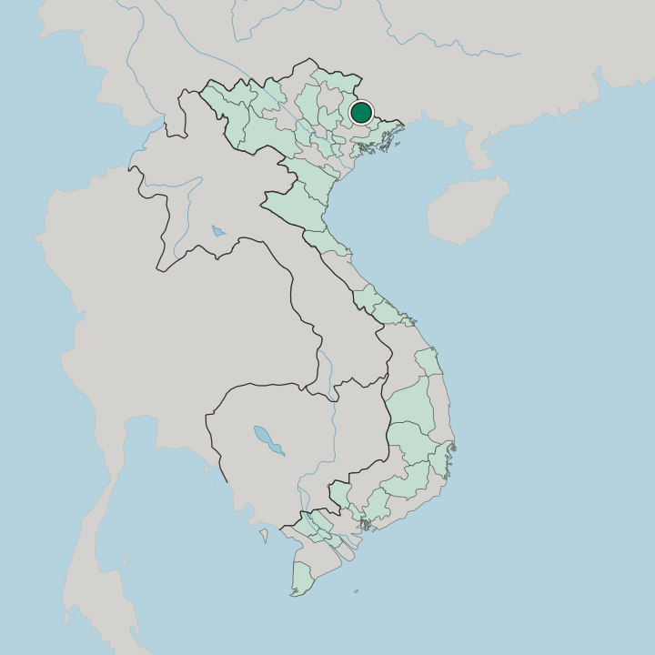 Map showing Lạng Sơn — In Vietnam