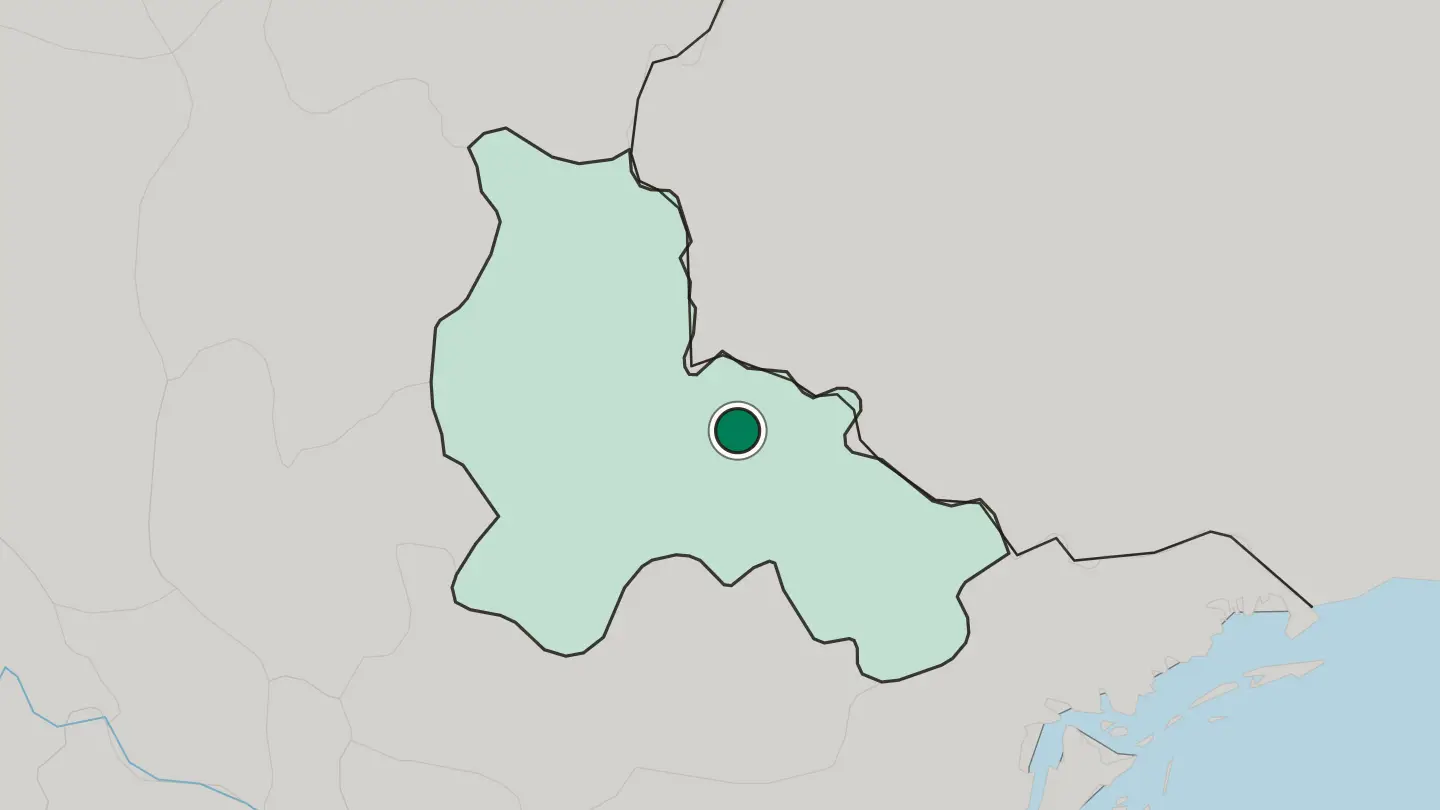 Map of Lạng Sơn in Vietnam
