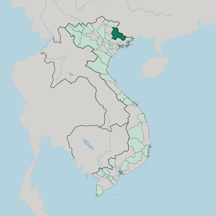 Map showing Tỉnh Lạng Sơn — In Vietnam