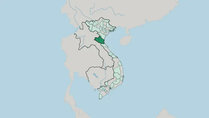 Map of Tỉnh Nghệ An in Vietnam