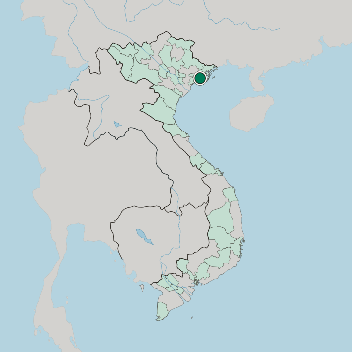 Map showing Hạ Long — In Vietnam