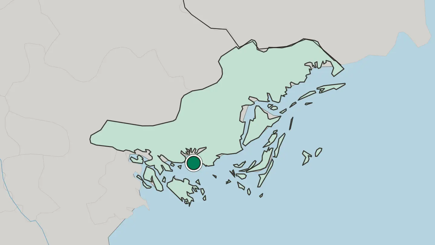 Map of Hạ Long in Vietnam