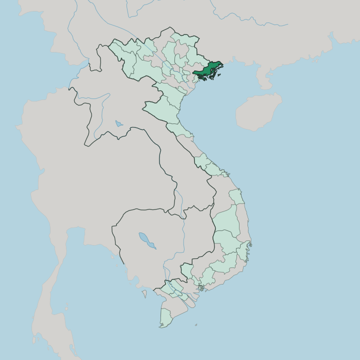 Map showing Tỉnh Quảng Ninh — In Vietnam