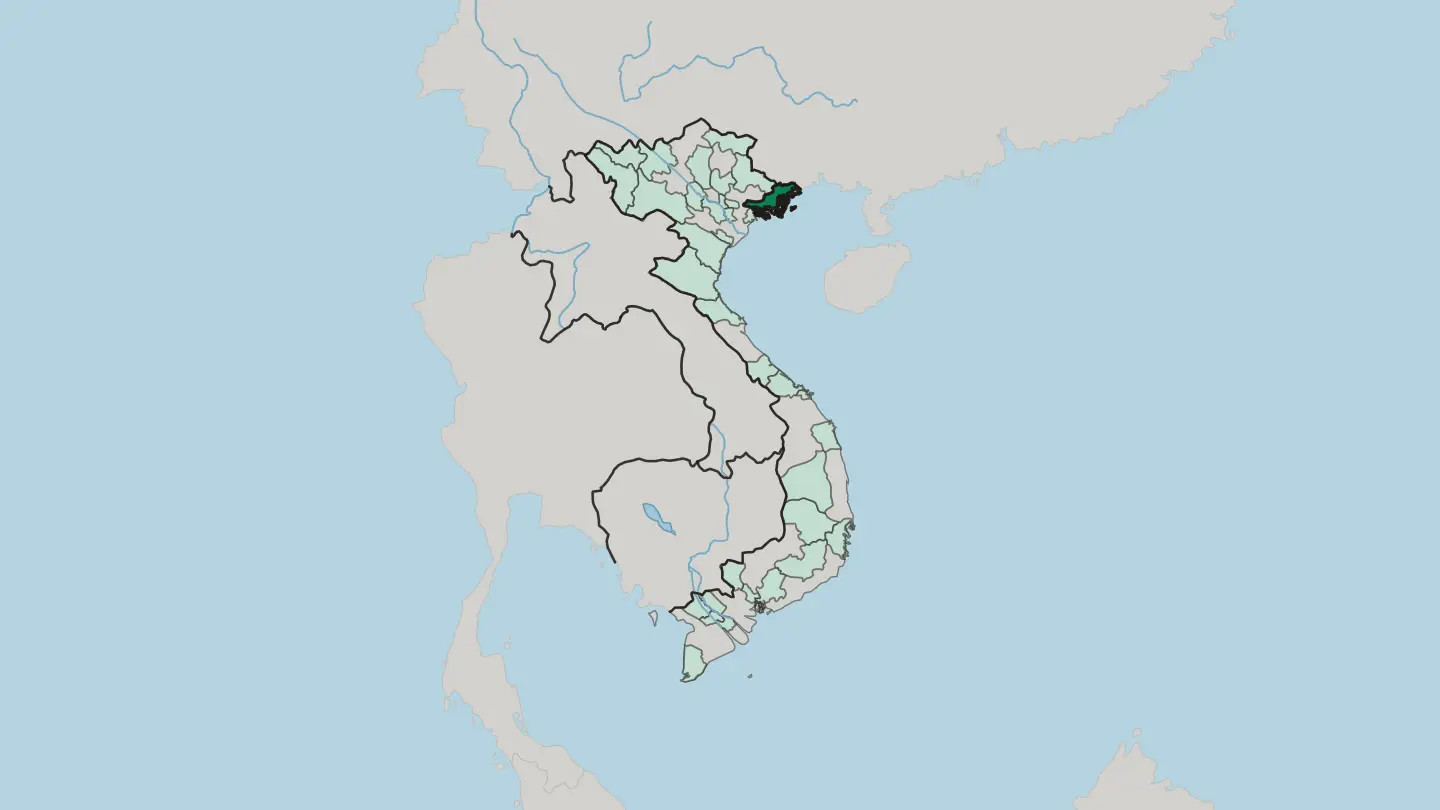Map of Tỉnh Quảng Ninh in Vietnam