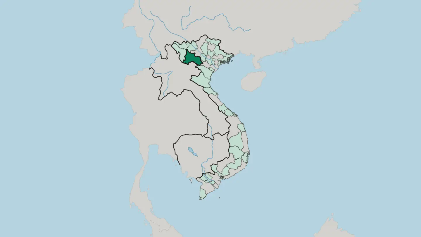Map of Tỉnh Sơn La in Vietnam