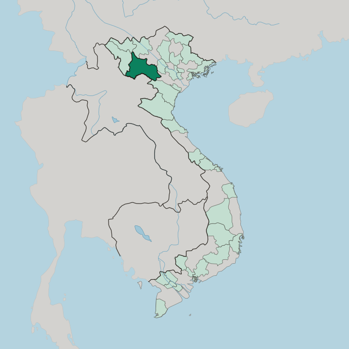 Map showing Tỉnh Sơn La — In Vietnam