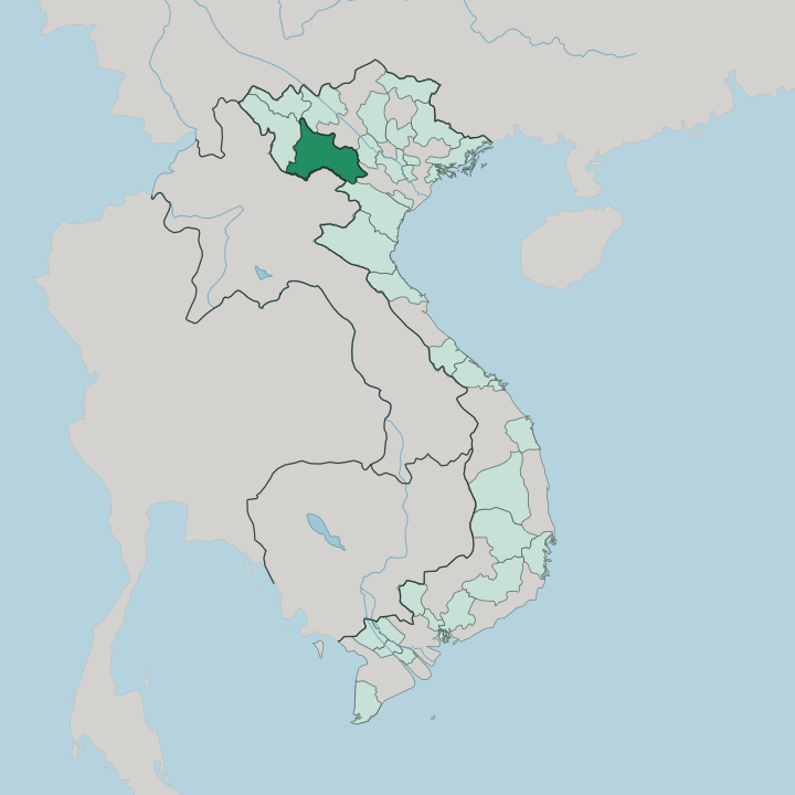 Map showing Tỉnh Sơn La — In Vietnam
